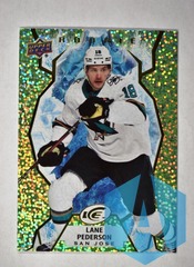 2021-22 UD Ice Green Rookies #109 Lane Pederson - San Jose Sharks